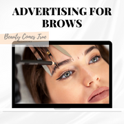 Brow tint advertising