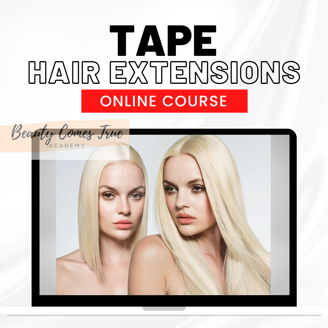 Tape in hair outlet extensions training