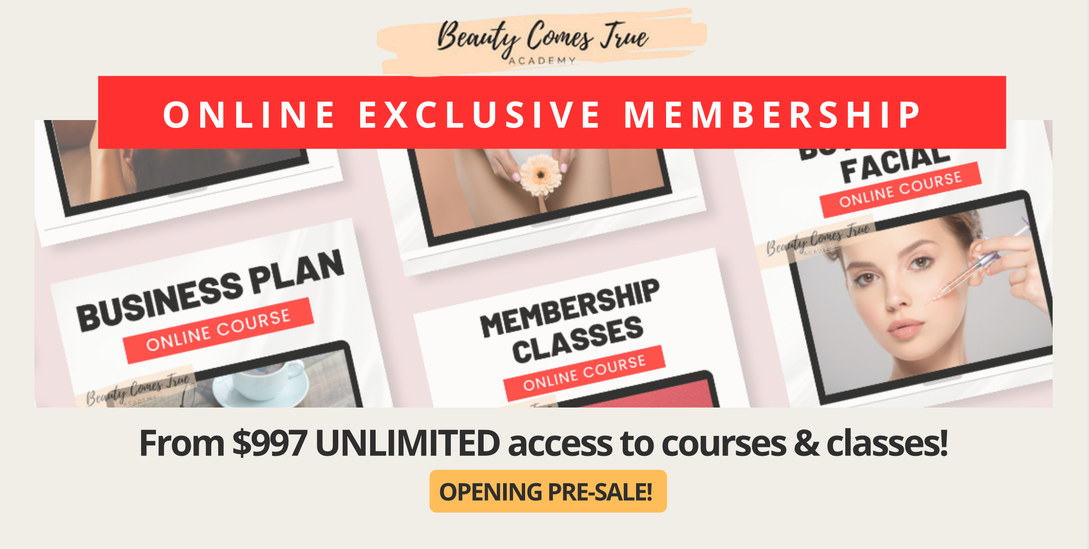 Beauty comes true membership