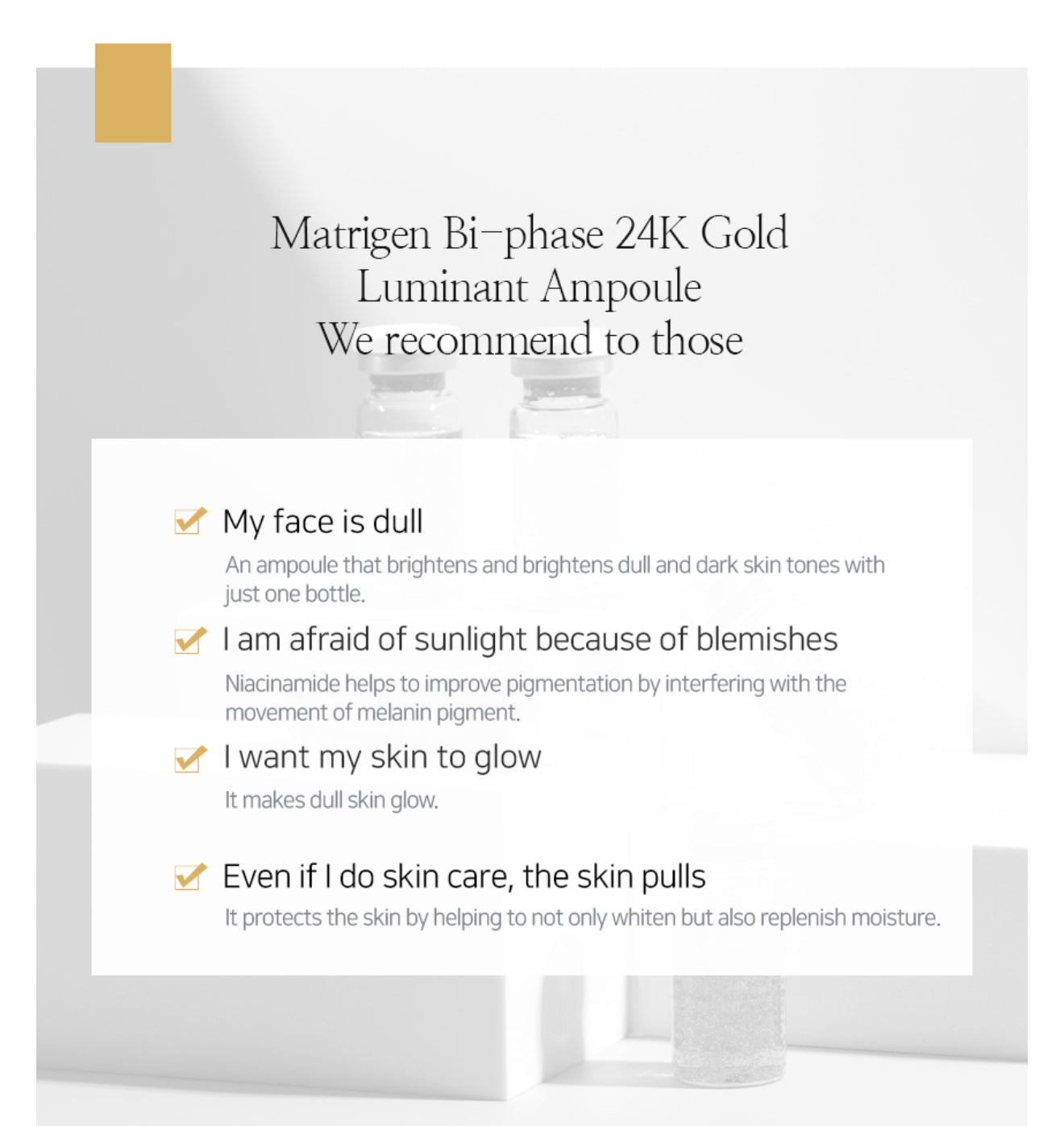 Bi-Phase 99.9% gold serum + stem cell 5 X 10ml