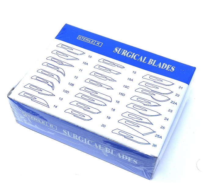 Dermaplanning 100 blades Surgical Scalpel Blade No.10R