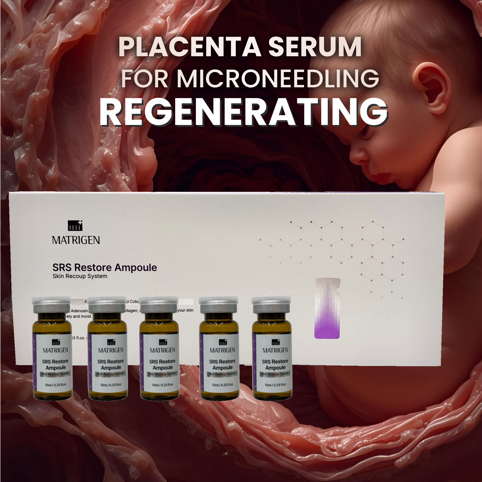 Placenta Regenerating serum srs 7ml x 12 bottles