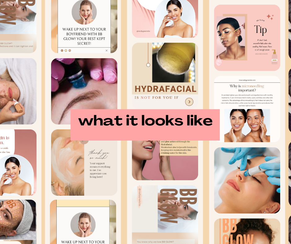 200 BB Glow social media templates