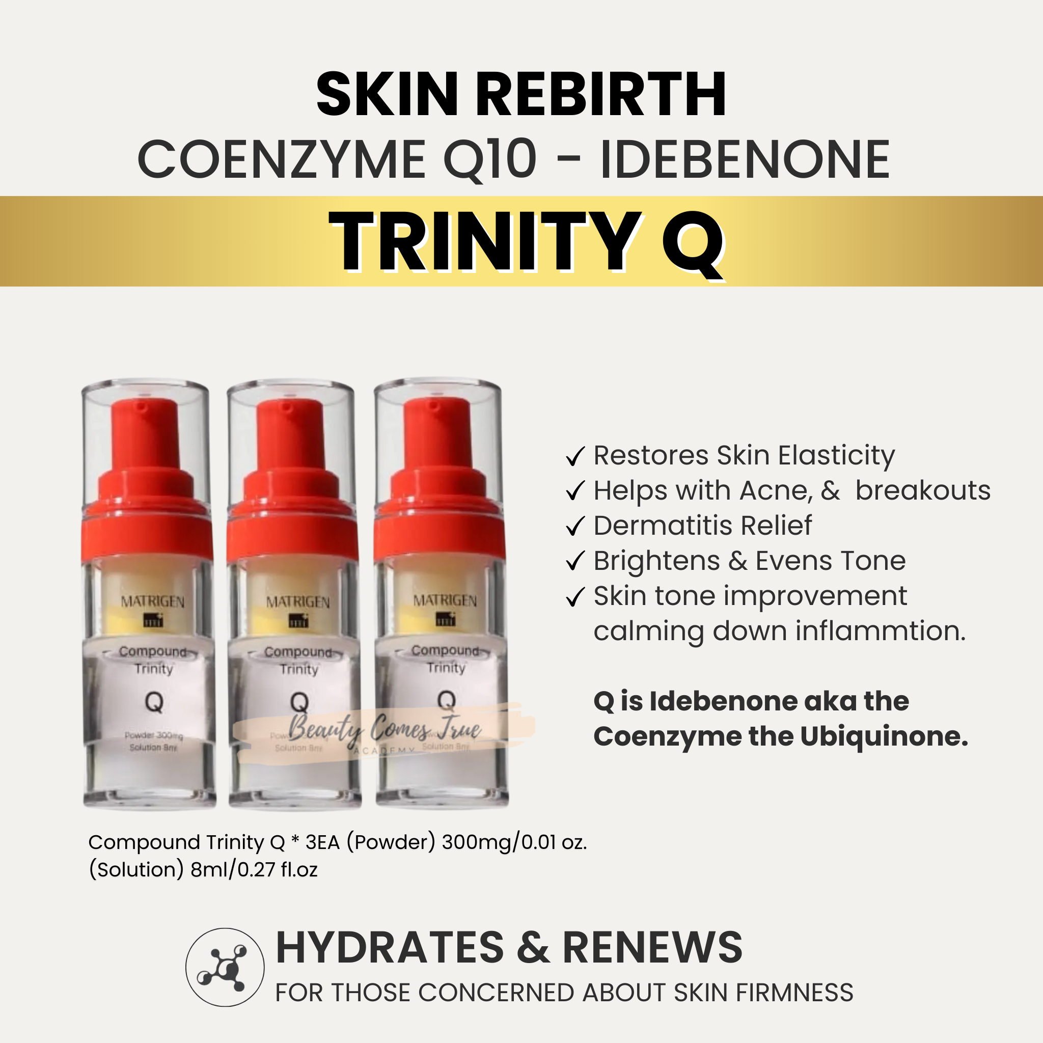 Trinity Q Skin rebirth co enzyme Q10 serum