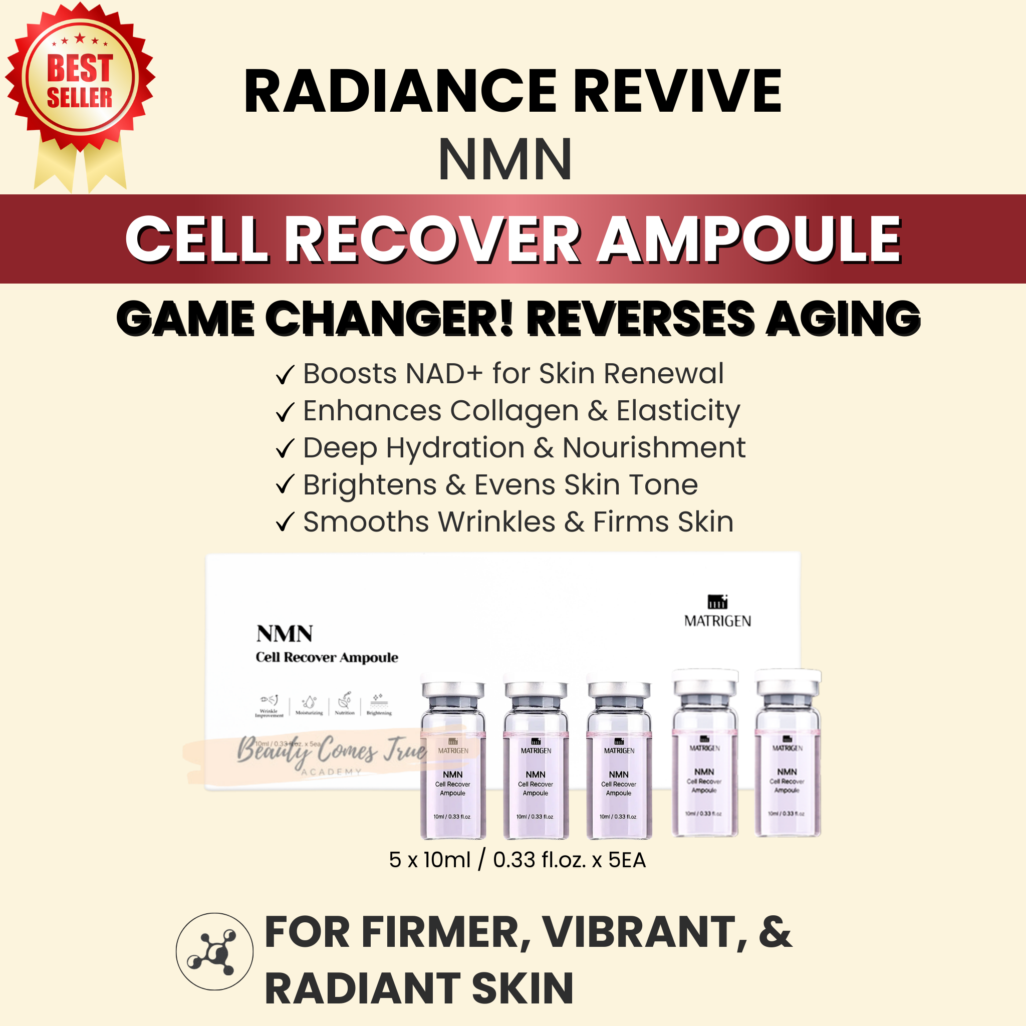 NMN cell recover serum (5x10ml)