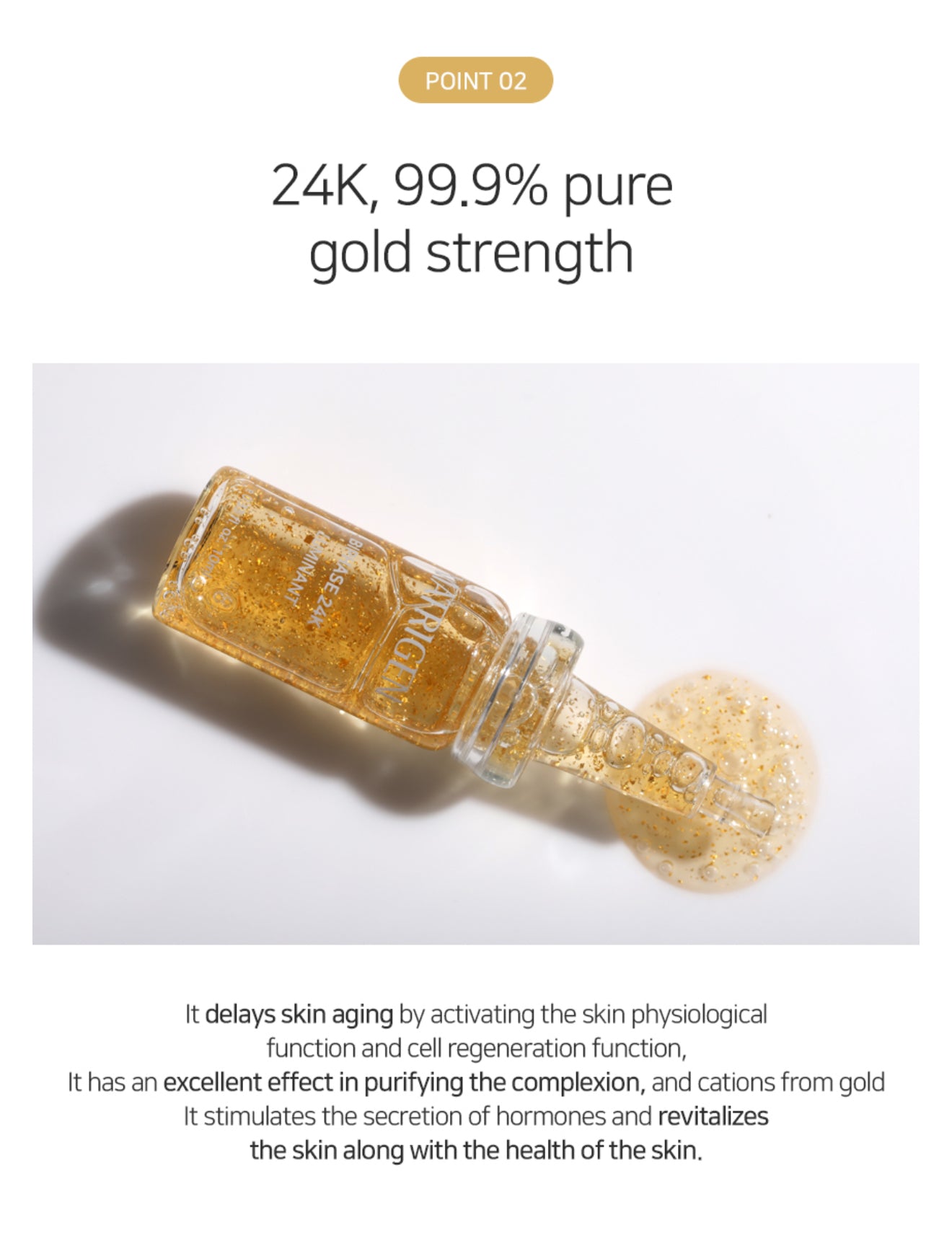 Bi-Phase 99.9% gold serum + stem cell 5 X 10ml