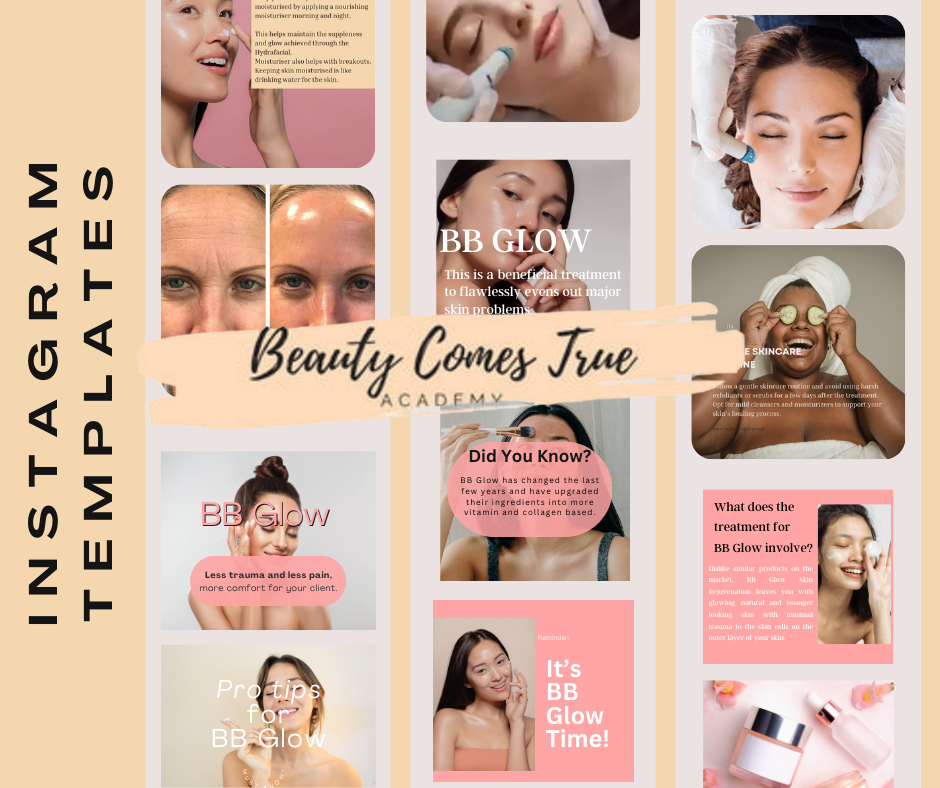 200 Hydrofacial social media templates