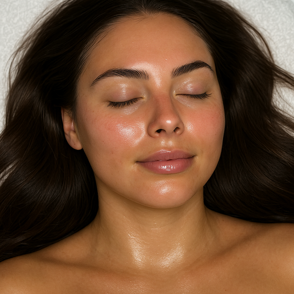 Dewy skin