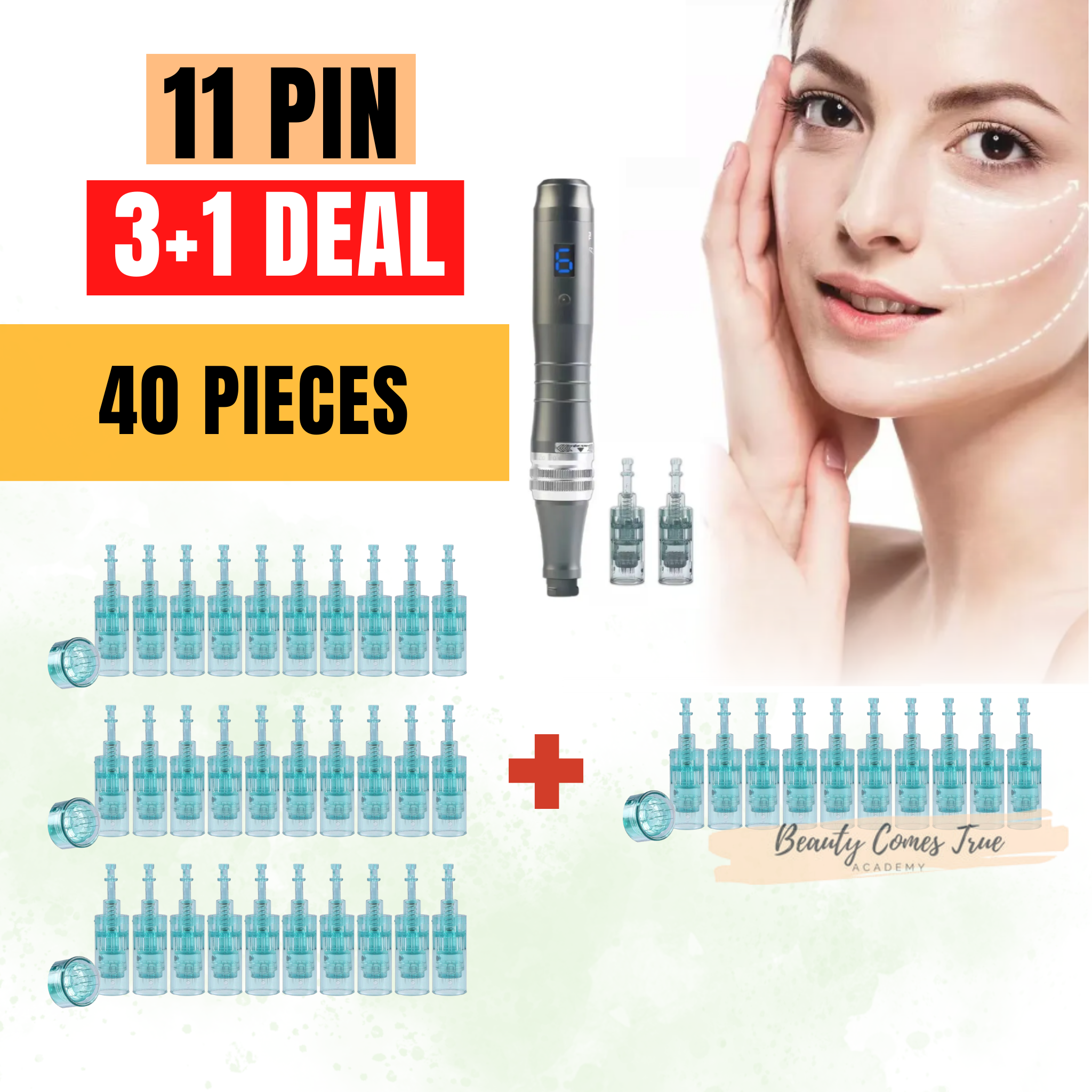 3 + 1 cartridges 11 pin for M8