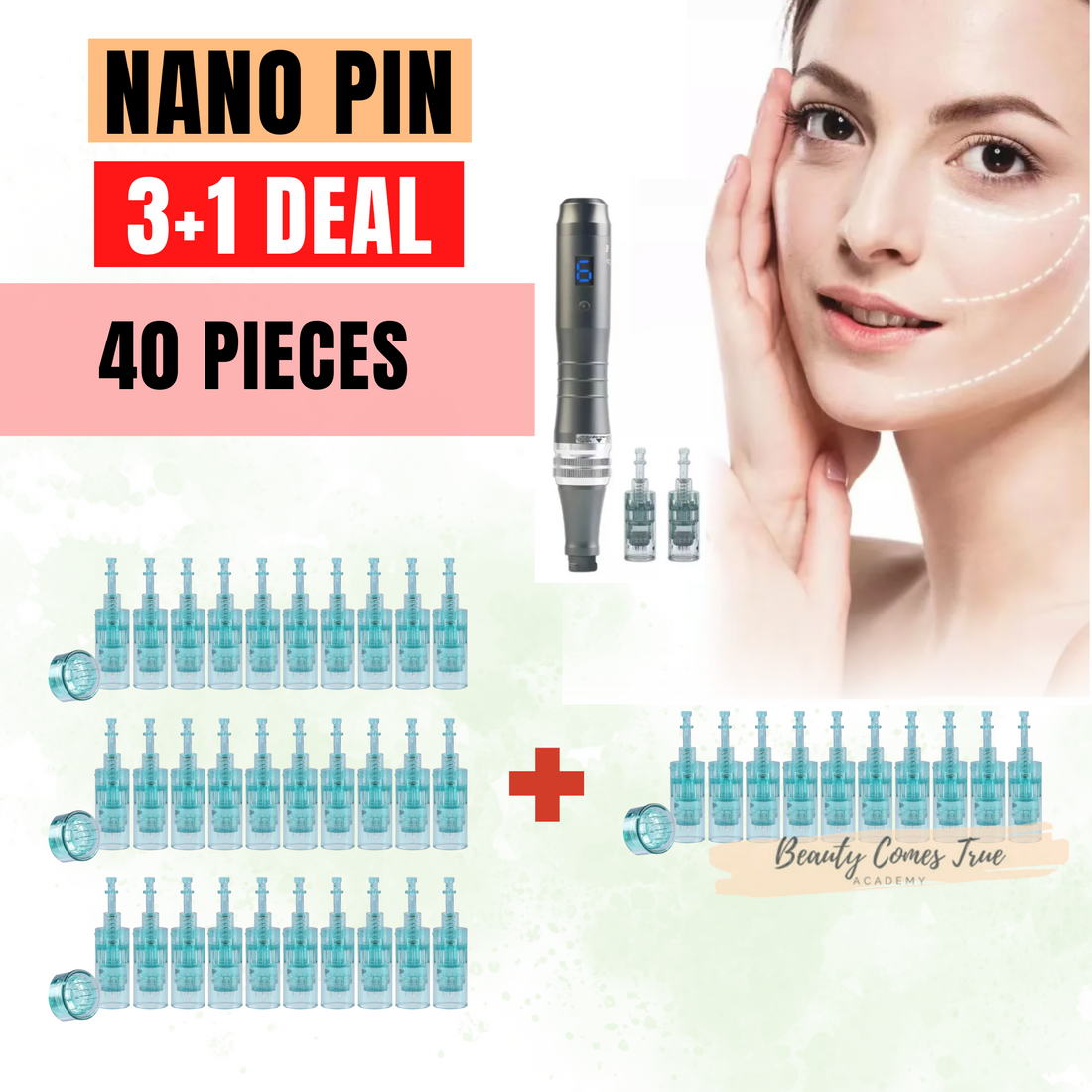 3 + 1 cartridges NANO pin for M8