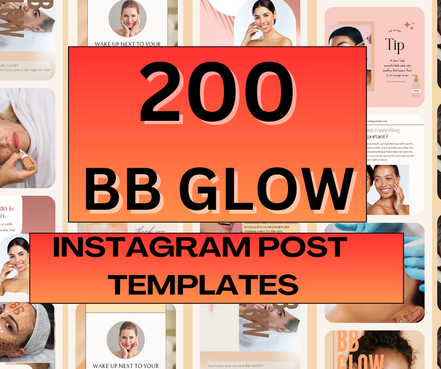 200 BB Glow social media templates