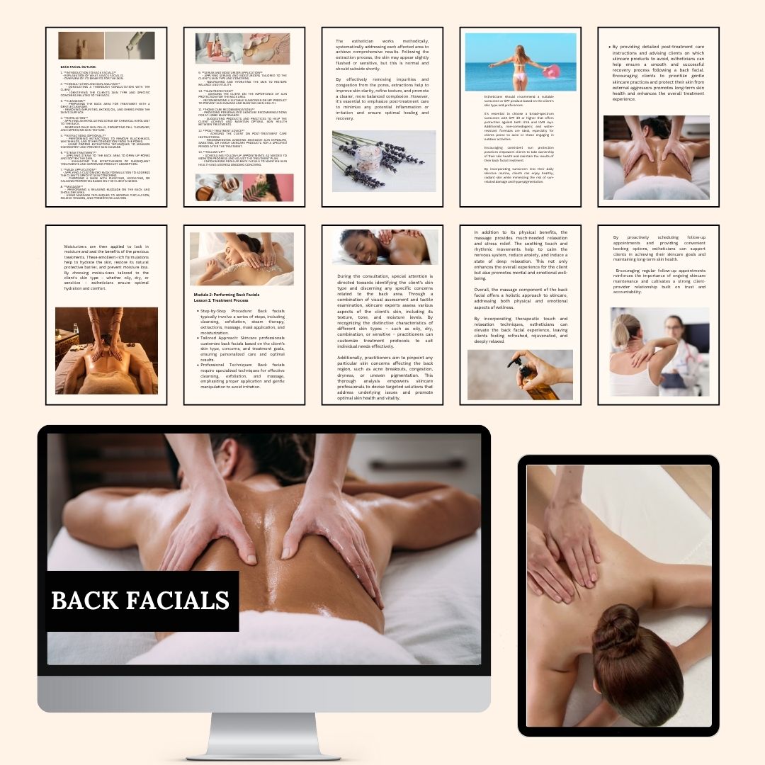 Back Facials Manual