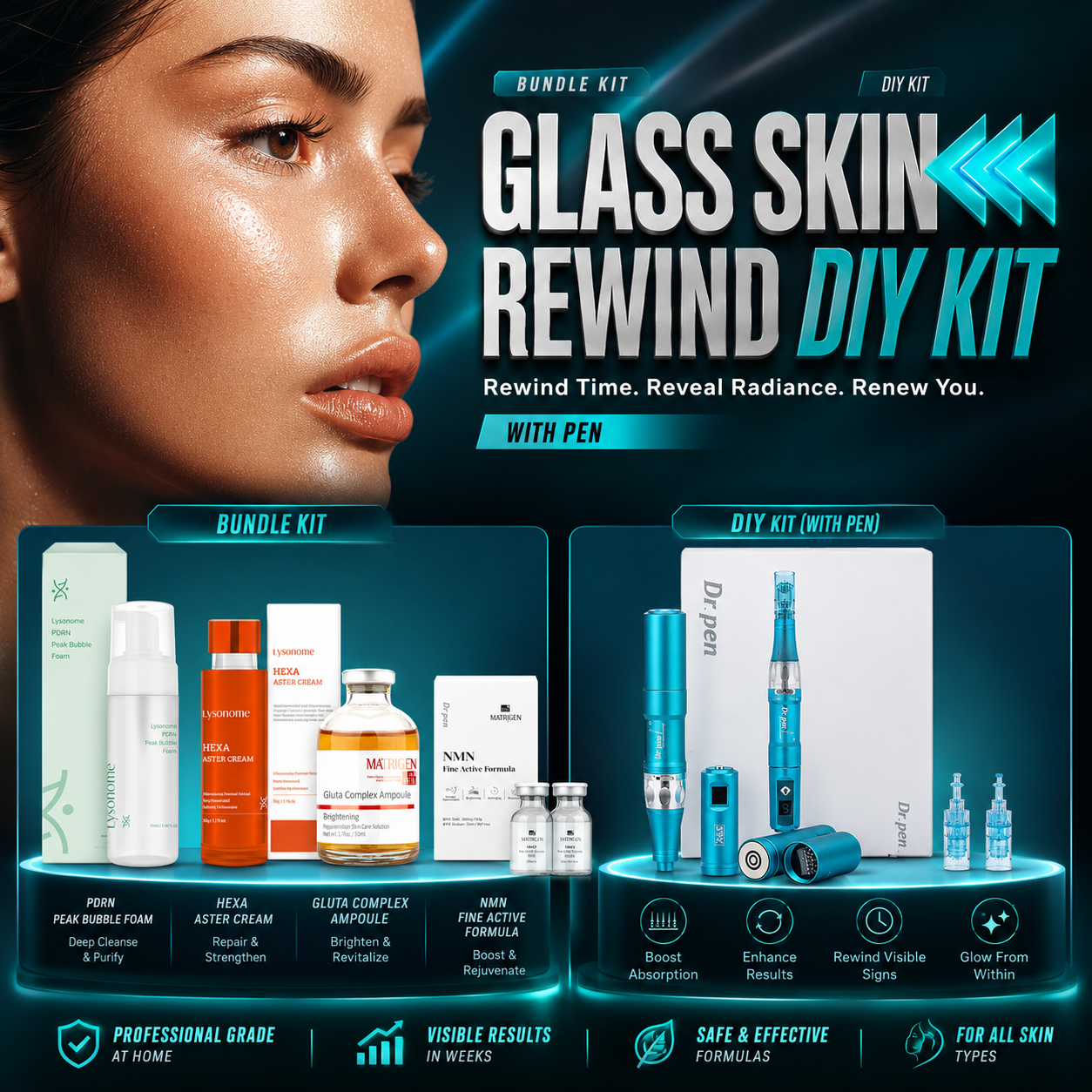 Glass Skin Rewind bundle kit ✨