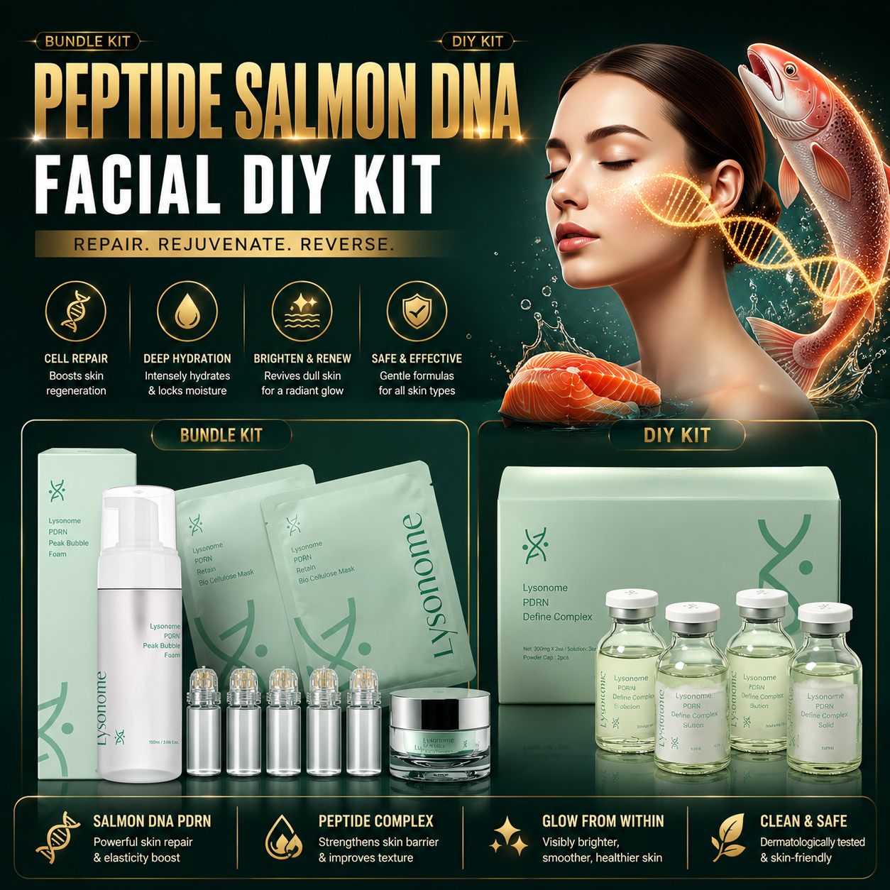 Peptide Salmon DNA Facial DIY Kit