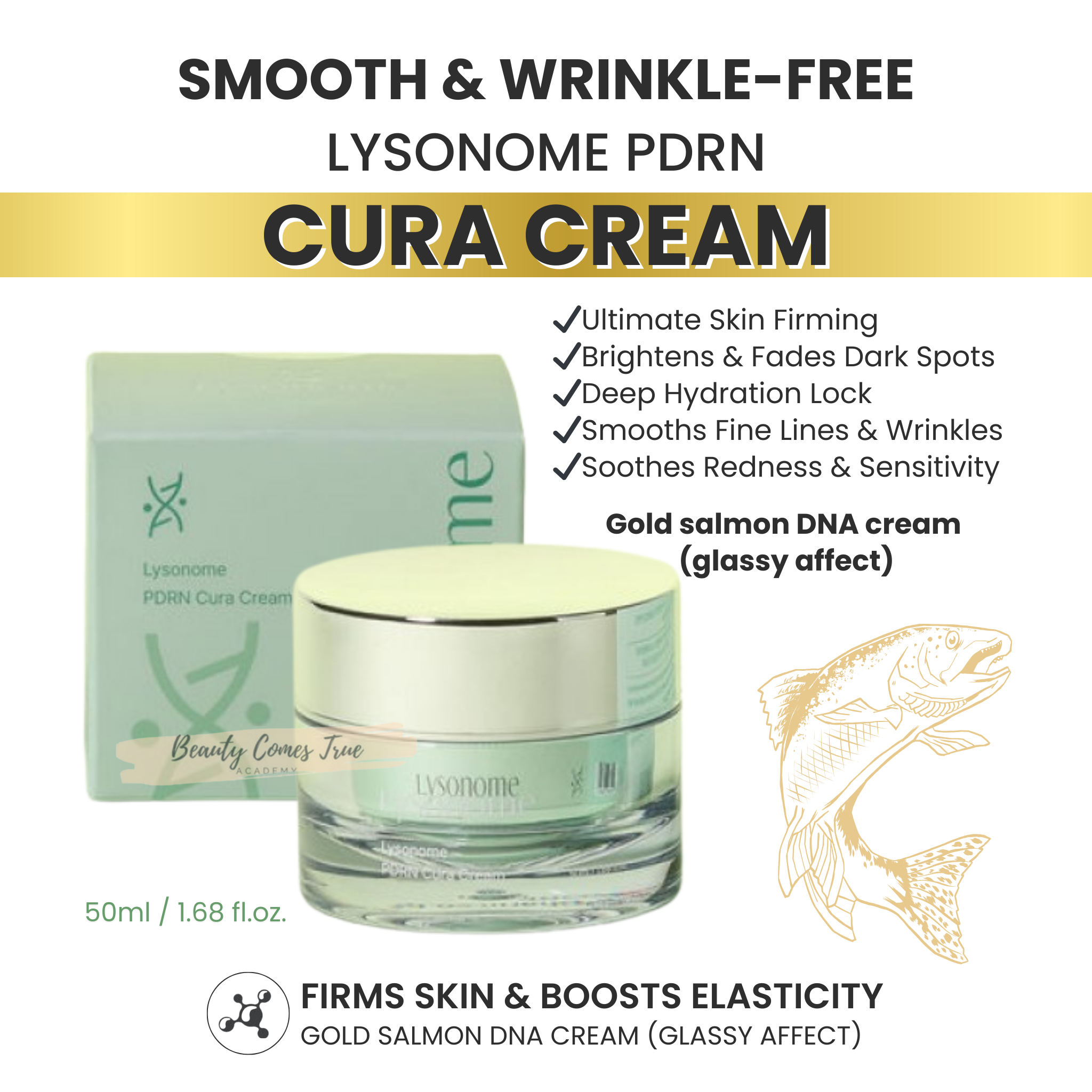 PDRN Cura Cream (gold salmon dna) dewy skin