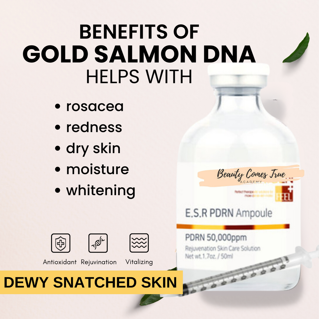 Gold salmon DNA - PDRN E.S.R ampoule 50ml **BEST SELLER** (bigger size)