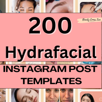 200 Hydrofacial social media templates