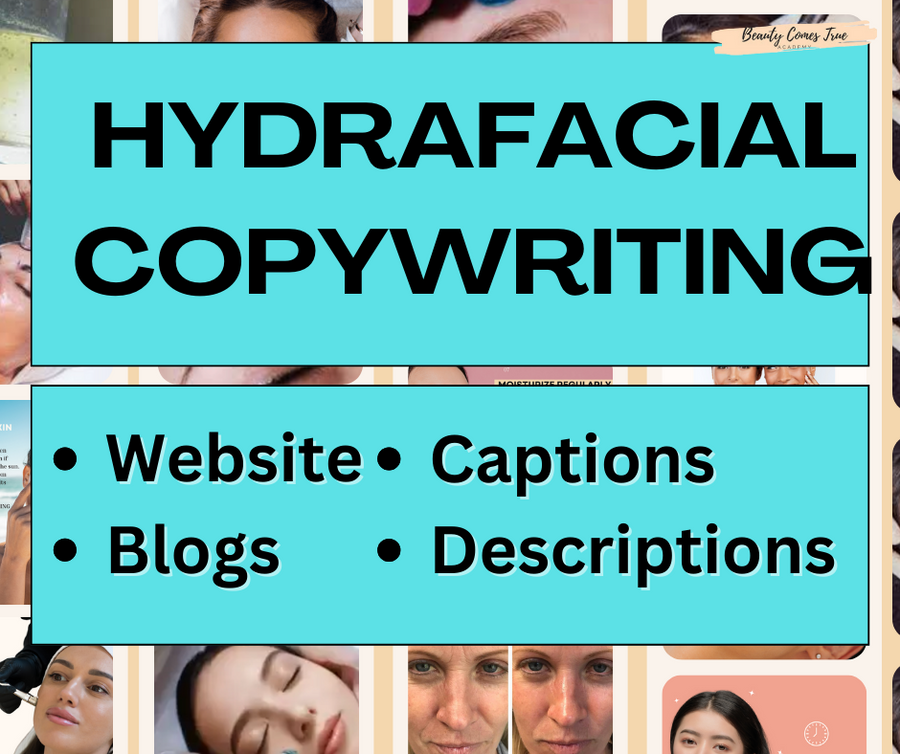 Hydrofacial website copywriting