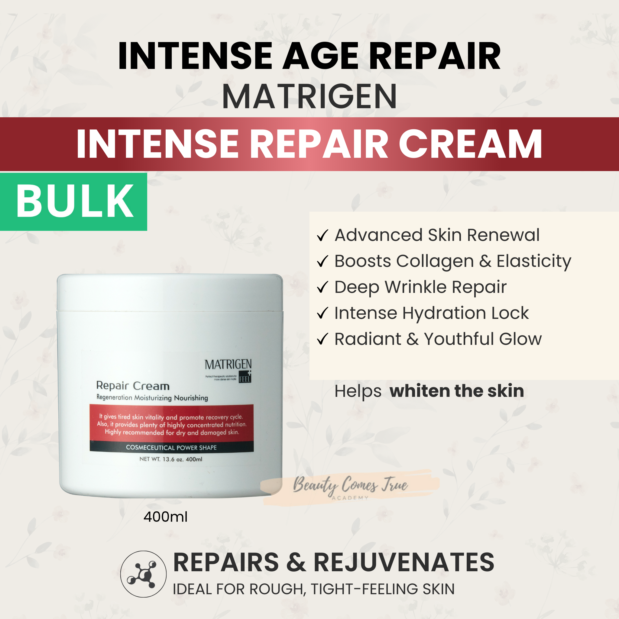 Repair cream 400ml (bulk salon size)