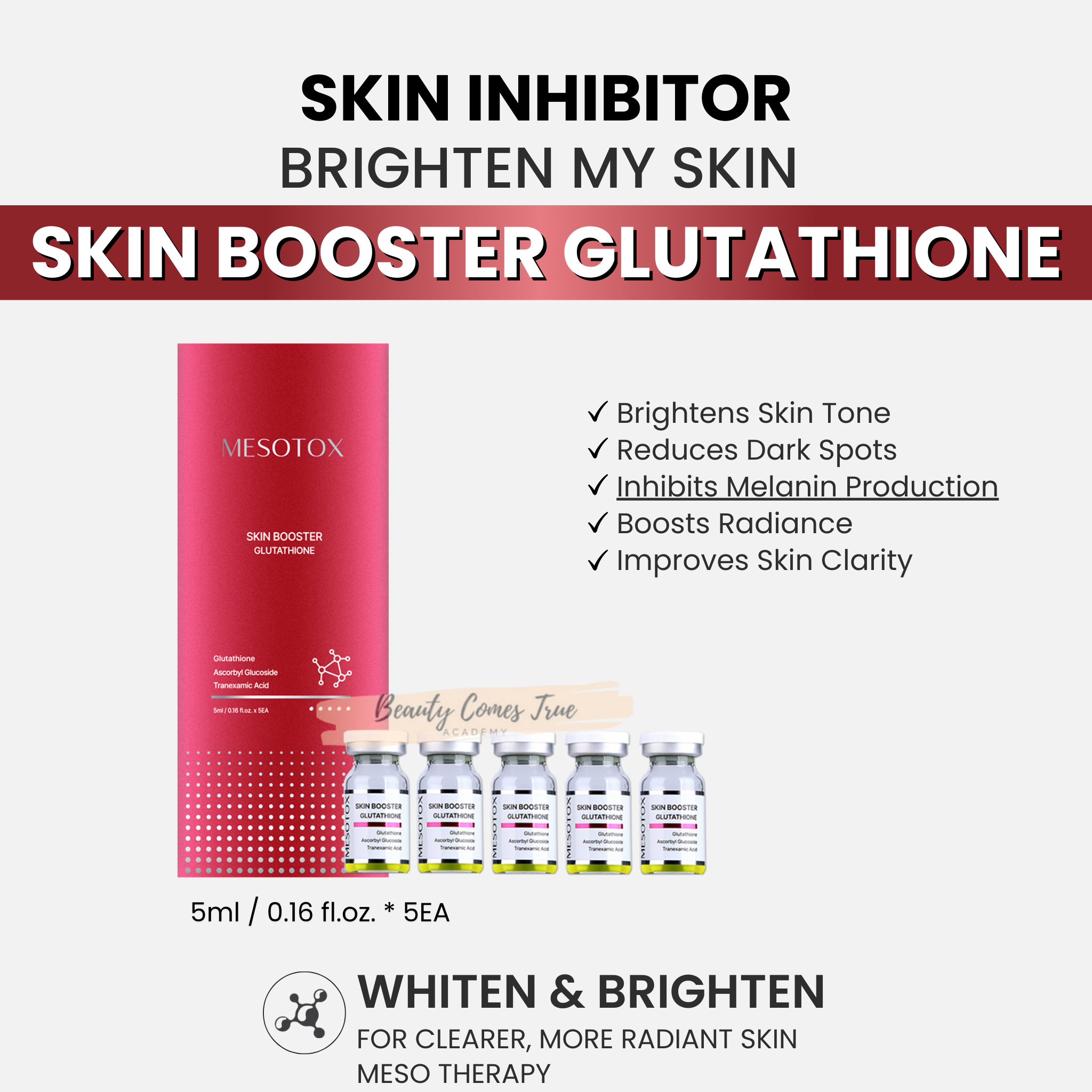 Skin Booster Glutathione (pigment inhibitor)