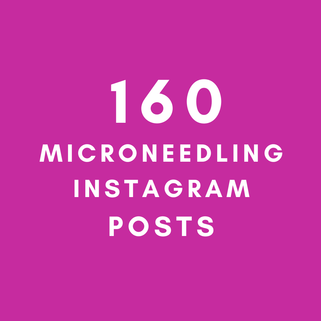 160 microneedling social media templates