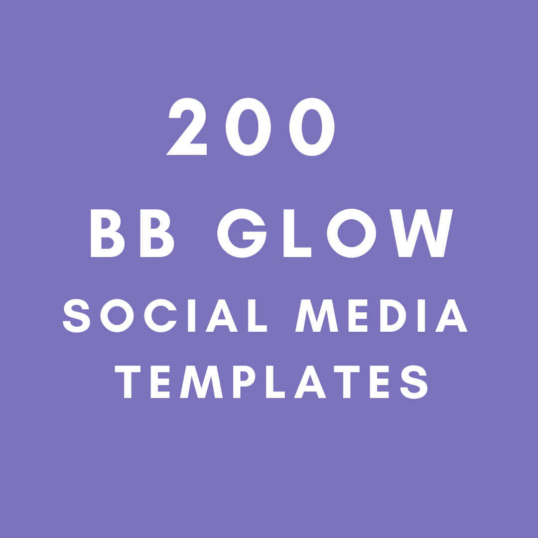 200 BB Glow social media templates