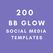 200 BB Glow social media templates