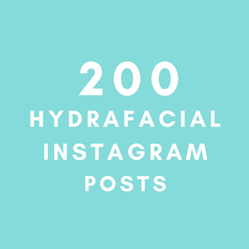 200 Hydrofacial social media templates
