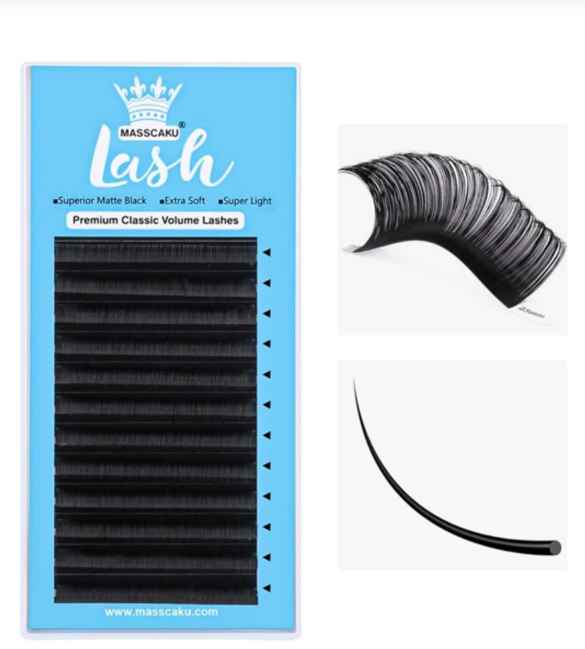 Classic eye lash extensions 0.10 - C curl