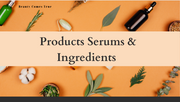 Products, serums & ingredients