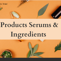 Products, serums and ingredients course