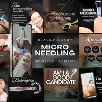 160 microneedling social media templates