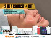 3 in 1 Glass skin, Dermaplanning & chemical peel kit (1 left)