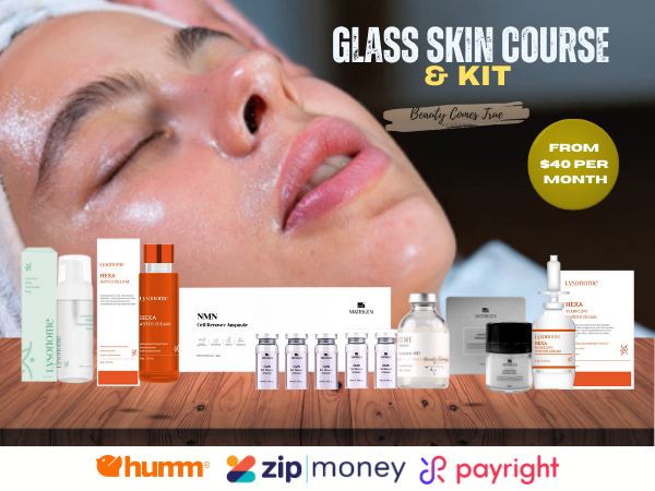 Face Course Kit Glass skin course + facial kit (1 left) – Beauty Comes True Academy