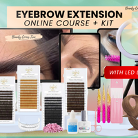 eyebrow extension kit  + course (LED LIGHT)
