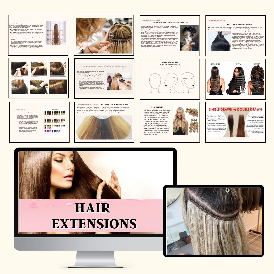 LA weave hair extensions manual