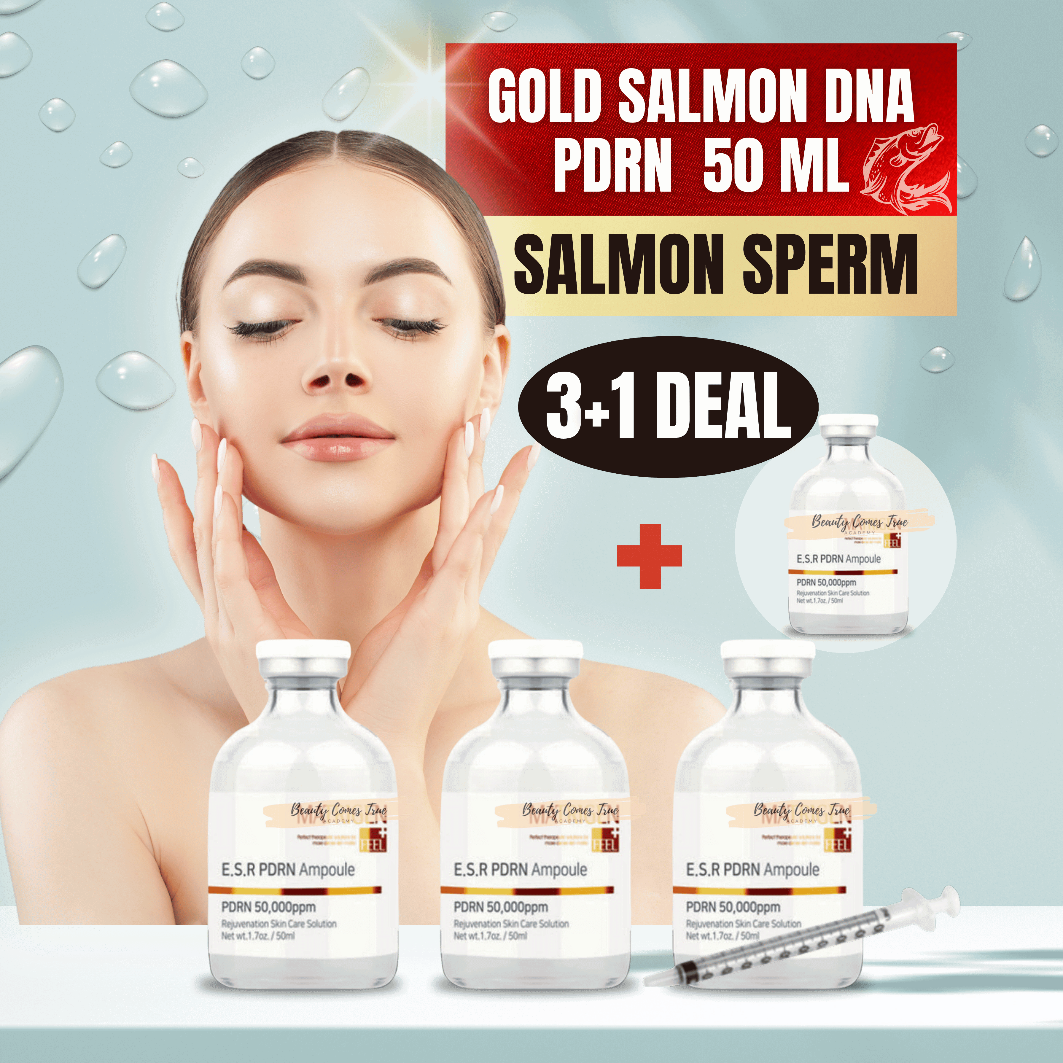 3 + 1 Gold Salmon DNA Serum 50ml