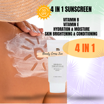 Sunscreen 50+ with toner