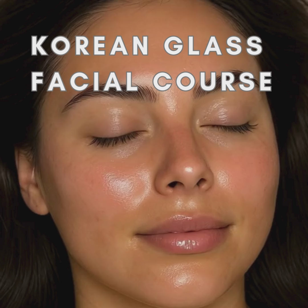 Load video: Glass skin facials course