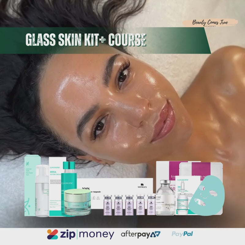Load video: Glass skin facial kit