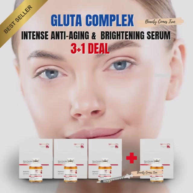 Load video: 3+1 Gluta complex (whitening brightening serum) ⭐no 2 BEST SELLER for microneedling⭐