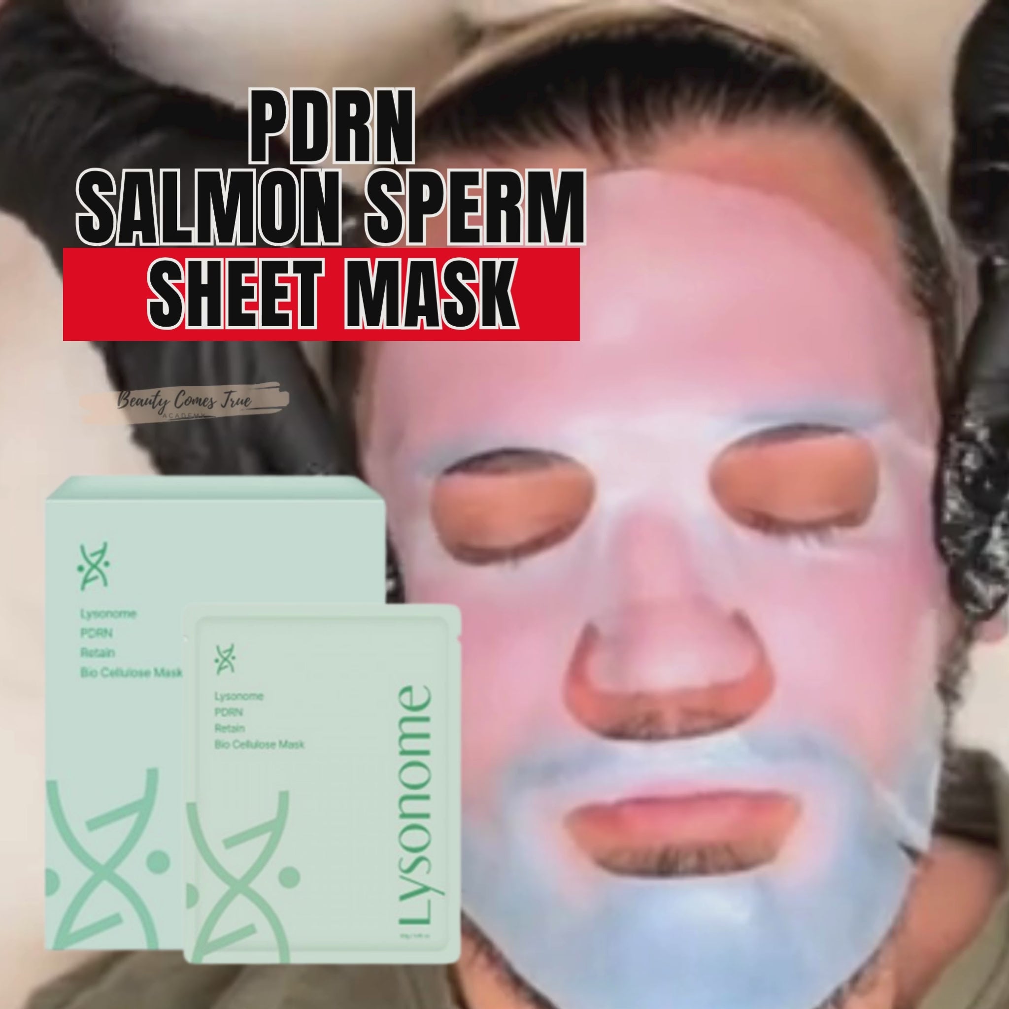 Load video: PDRN Sheet mask (salmon DNA) Glass skin