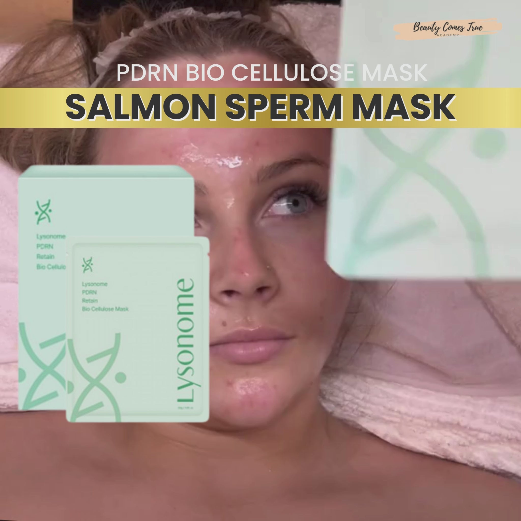 Load video: PDRN Sheet mask (salmon DNA) Glass skin