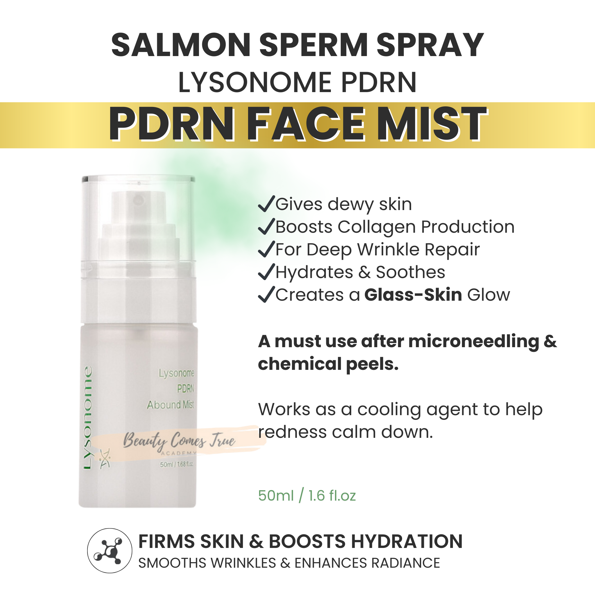 PDRN facial mist 50ml (multi peptides) Glass skin