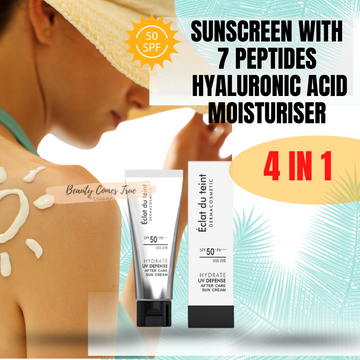 Sunscreen 50+ with 7 peptides & moisturiser