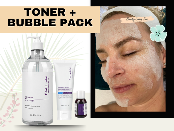 Bubble foam cleanser + toner duo +  Balance 5.5 Toner 950 ml and mixer (covers over 300 clients)