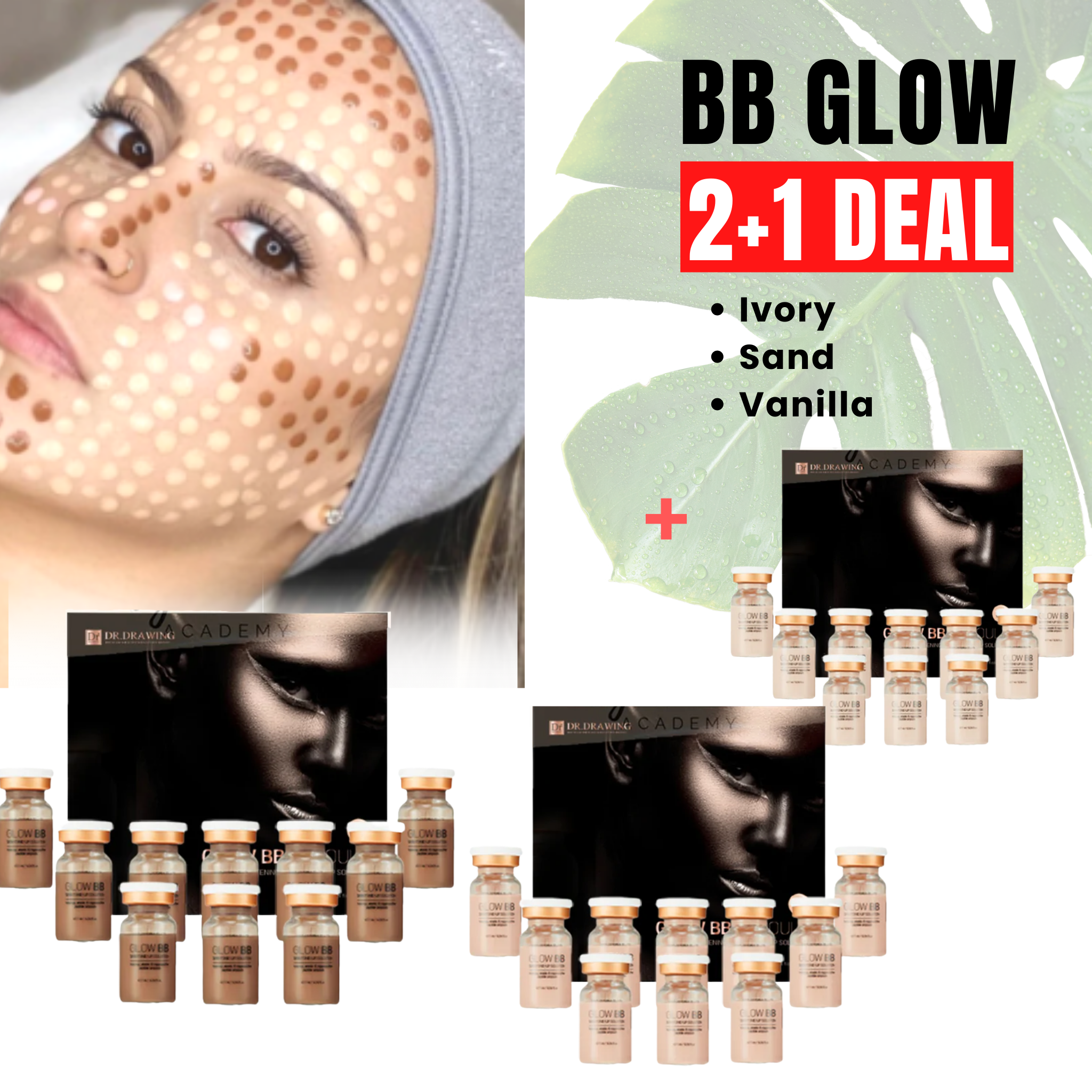 BB glow best sellers 2 + 1 deal