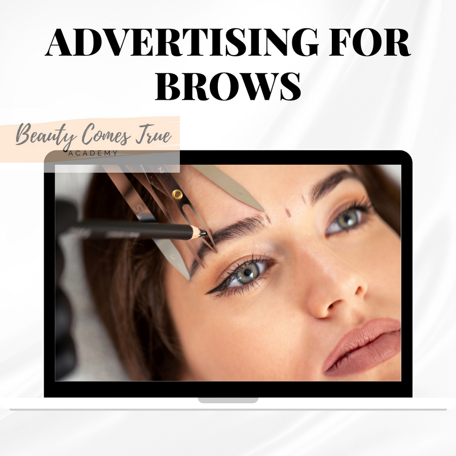 Brow tint advertising