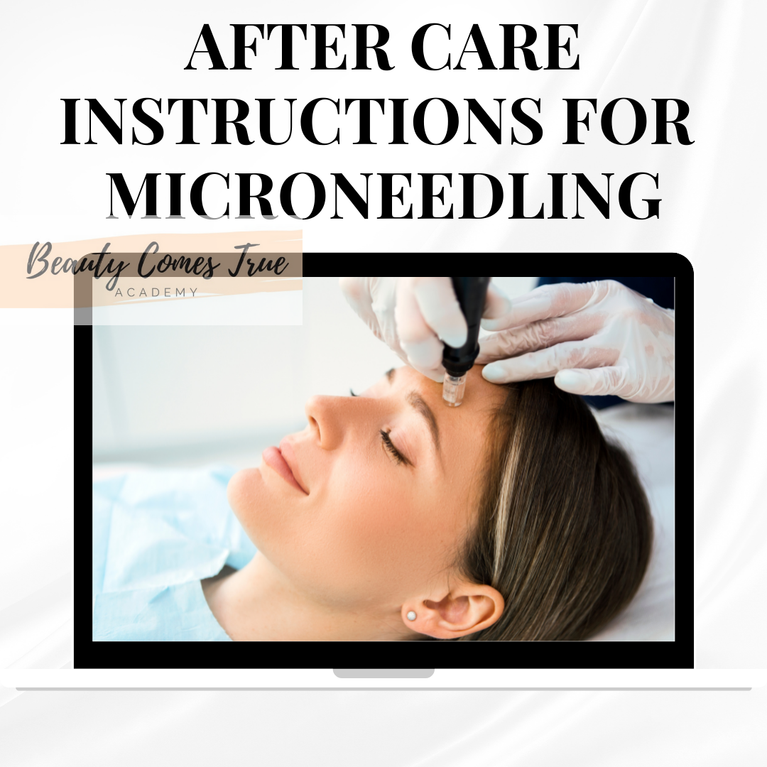 After care for microneedling