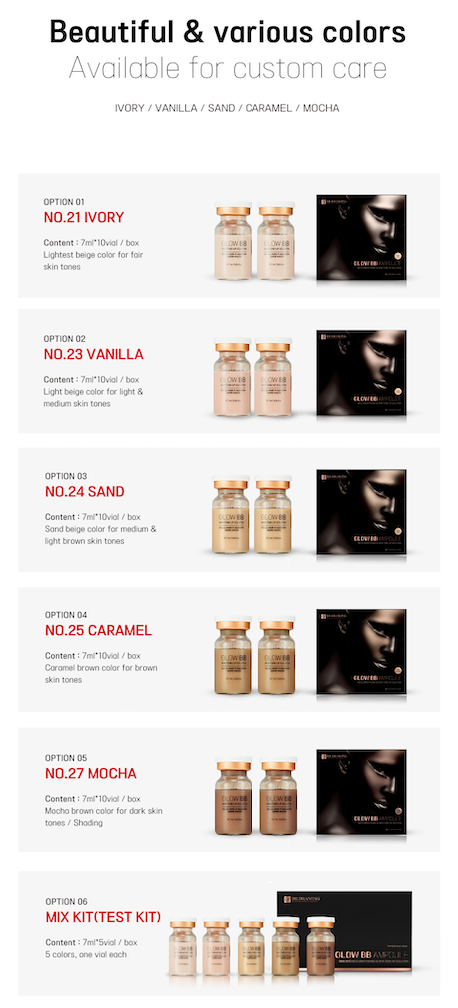 BB Glow Serum Vanilla 7ml x 10 bottles No.23